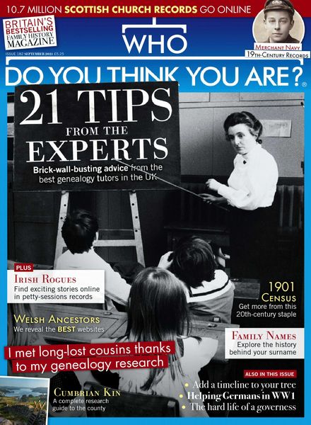 Who Do You Think You Are – September 2021