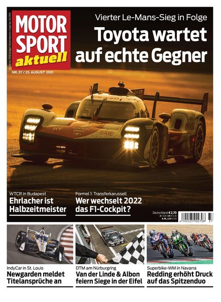 MOTORSPORT aktuell – 24 August 2021