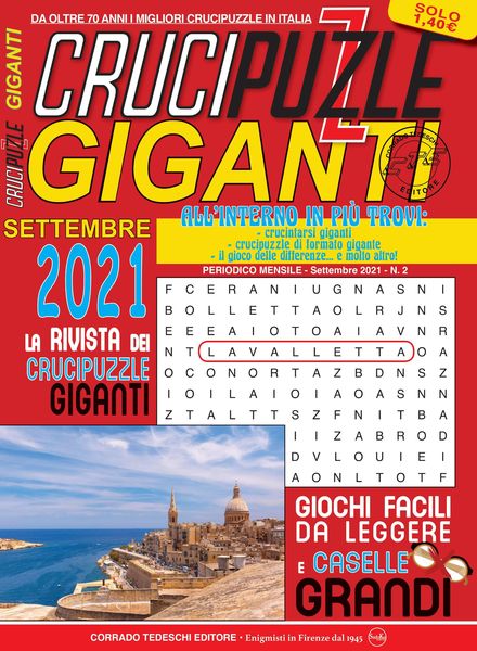 Crucipuzzle Giganti – settembre 2021
