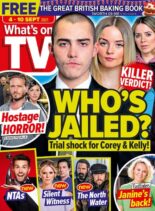 What’s on TV – 04 September 2021