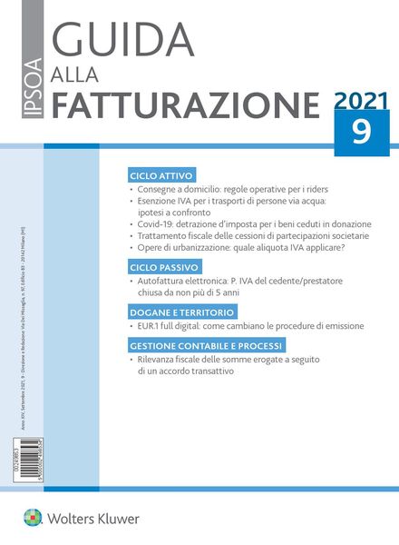 Guida alla Fatturazione – Settembre 2021