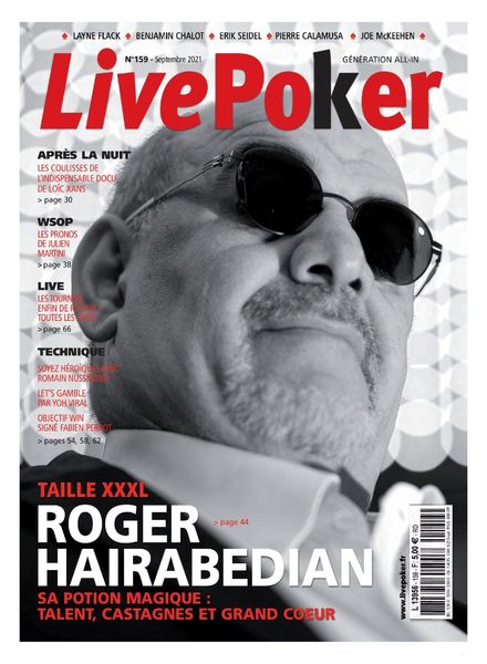 Live Poker – Septembre 2021