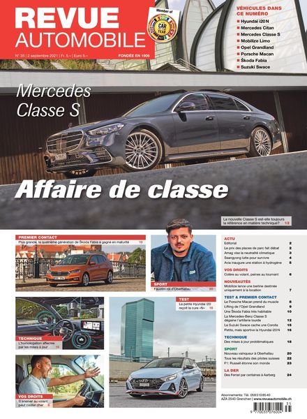 Revue Automobile – 02 septembre 2021