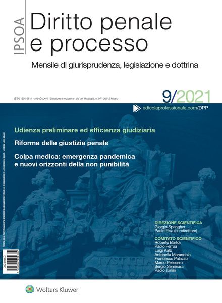 Diritto Penale e Processo – Settembre 2021