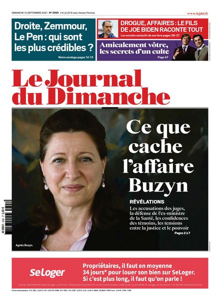 Le Journal du Dimanche – 12 septembre 2021