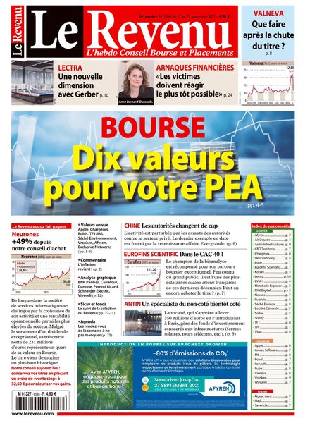Le Revenu – 17 Septembre 2021