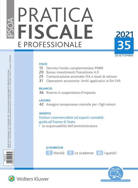 Pratica Fiscale e Professionale – 20 Settembre 2021