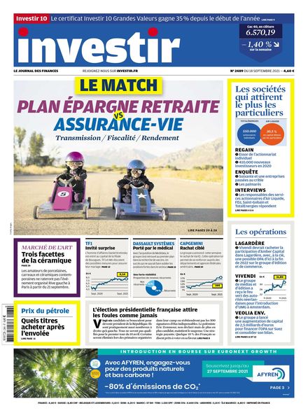 Investir – 18 Septembre 2021