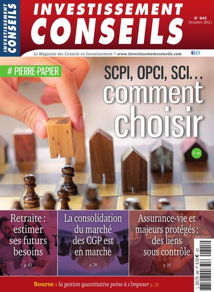 Investissement Conseils – Octobre 2021