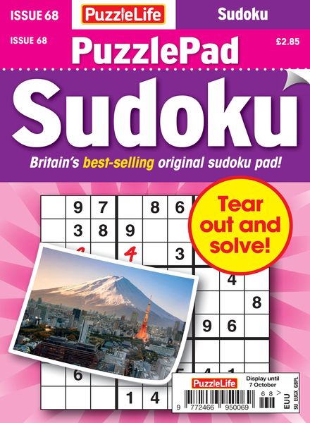 PuzzleLife PuzzlePad Sudoku – 09 September 2021