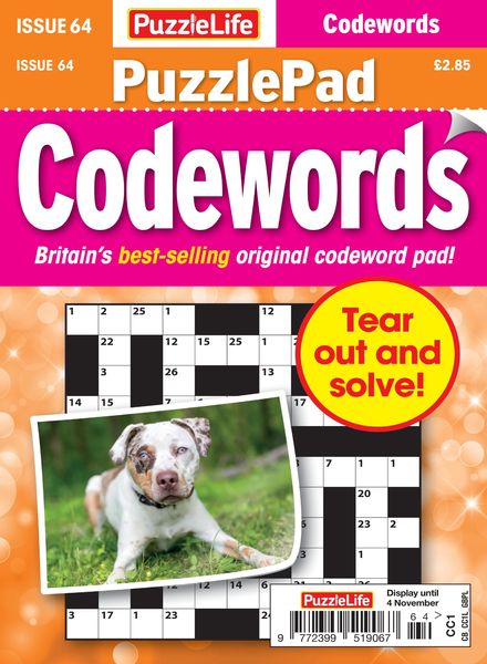 PuzzleLife PuzzlePad Codewords – 07 October 2021