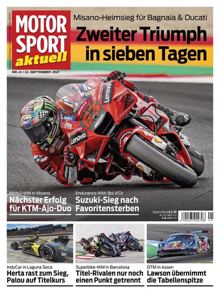 MOTORSPORT aktuell – 21 September 2021