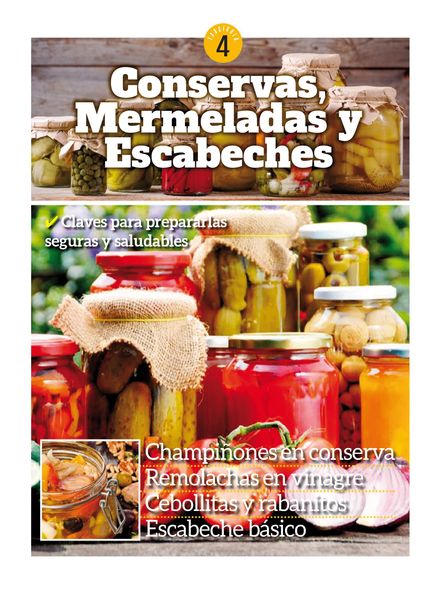 Conservas mermeladas y escabeches – junio 2021