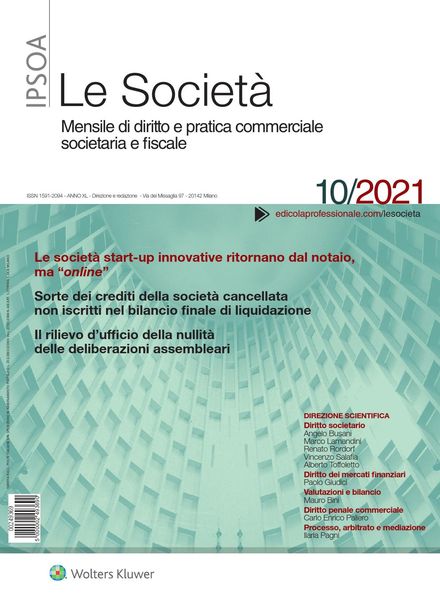 Le Societa – Ottobre 2021