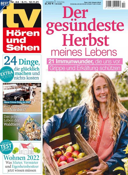 TV HOren und Sehen – 29 Oktober 2021
