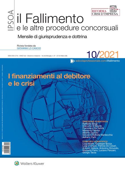 Il Fallimento – Ottobre 2021