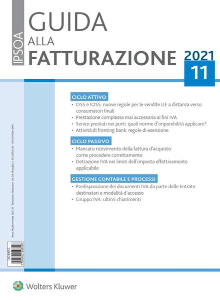 Guida alla Fatturazione – Novembre 2021