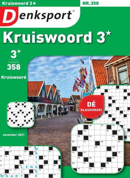 Denksport Kruiswoord 3 – 04 november 2021