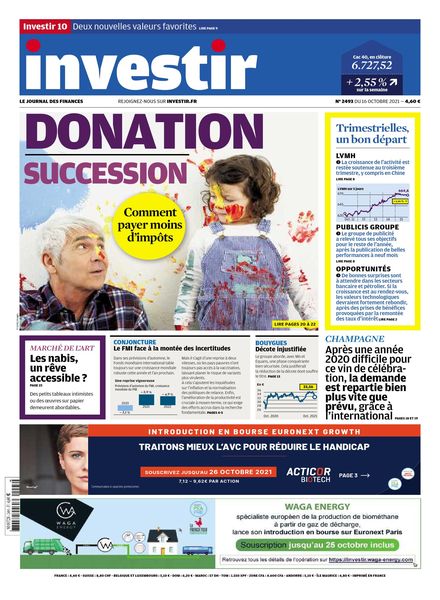 Investir – 16 Octobre 2021