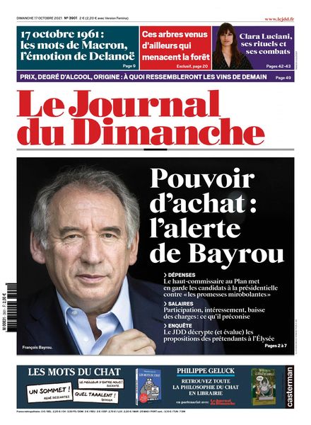 Le Journal du Dimanche – 17 octobre 2021