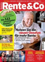 Rente & Co – 13 Oktober 2021