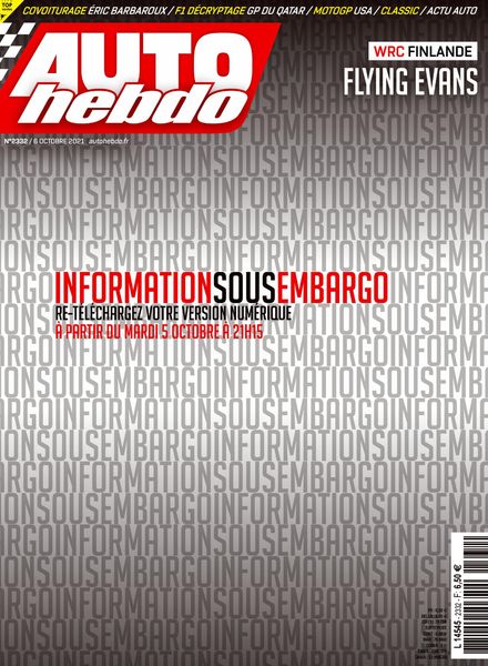 Auto Hebdo – 6 Octobre 2021
