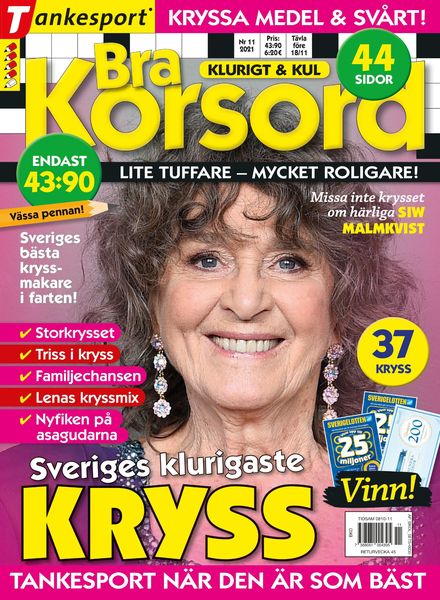 Bra Korsord – 07 oktober 2021