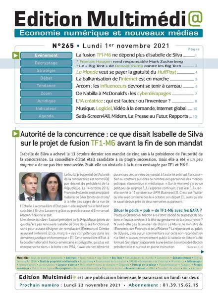 edition Multimedia – 1er Novembre 2021