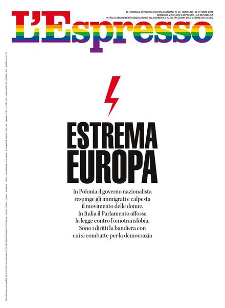l’Espresso – 31 Ottobre 2021