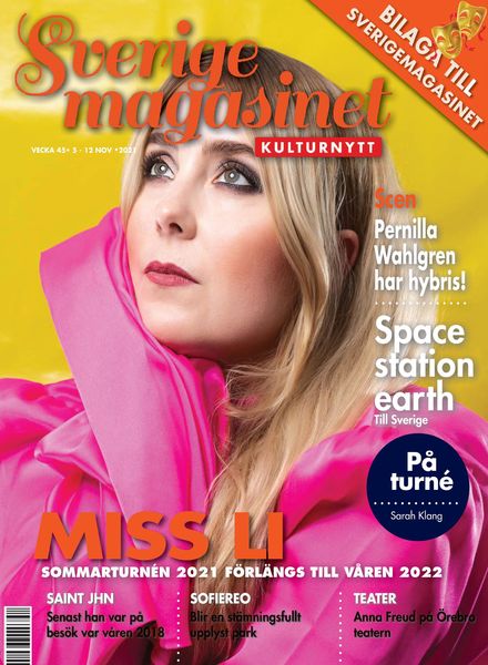 Sverigemagasinet Kulturnytt – 05 november 2021