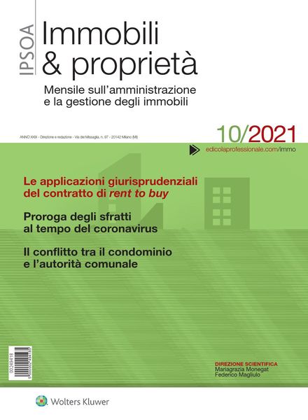 Immobili & proprieta – Ottobre 2021