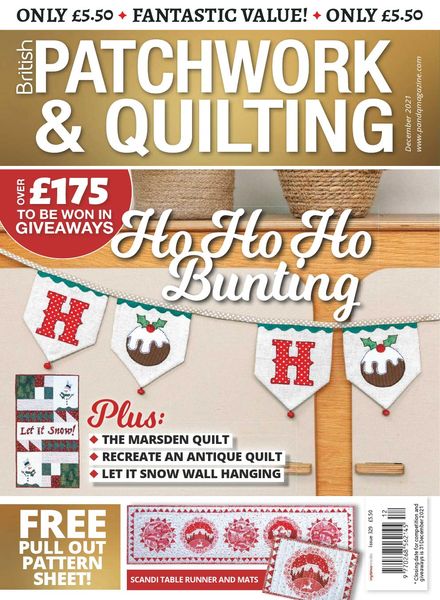 Patchwork & Quilting UK – Issue 329 – December 2021