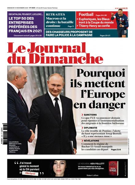 Le Journal du Dimanche – 14 novembre 2021