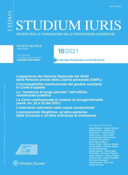 Studium Iuris – Ottobre 2021