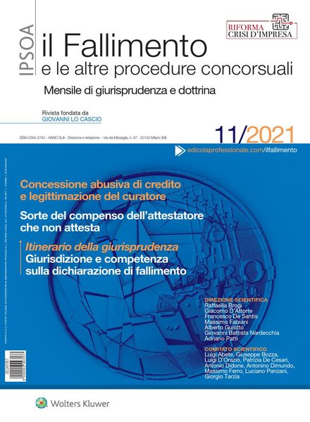 Il Fallimento – Novembre 2021