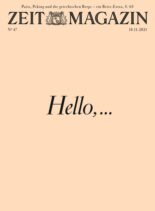 Zeit Magazin – 18 November 2021