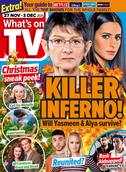 What’s on TV – 27 November 2021