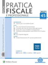 Pratica Fiscale e Professionale – 29 Novembre 2021