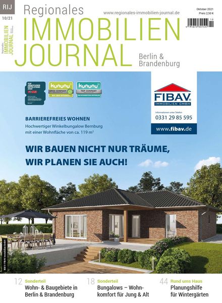 Regionales Immobilien Journal Berlin & Brandenburg – Oktober 2021