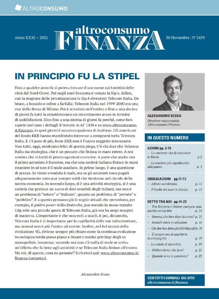 Altroconsumo Finanza – 30 Novembre 2021