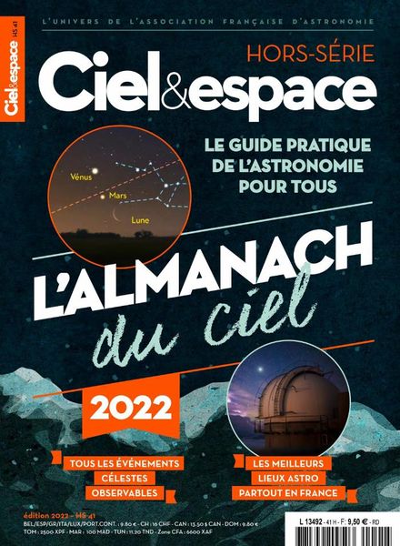 Ciel & Espace – Hors-Serie N 41 – Almanach 2022