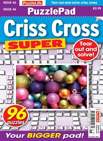 PuzzleLife PuzzlePad Criss Cross Super – 02 December 2021