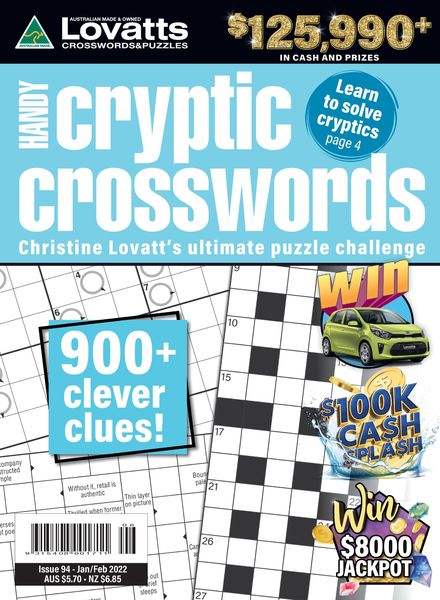 Lovatts Handy Cryptic – January 2022