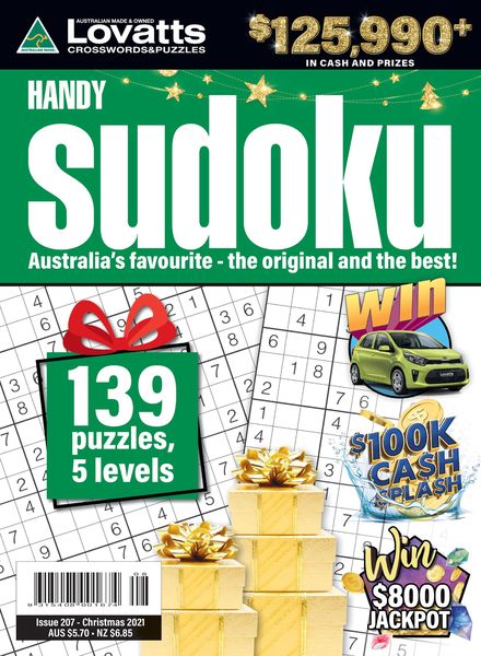 Lovatts Handy Sudoku – January 2022