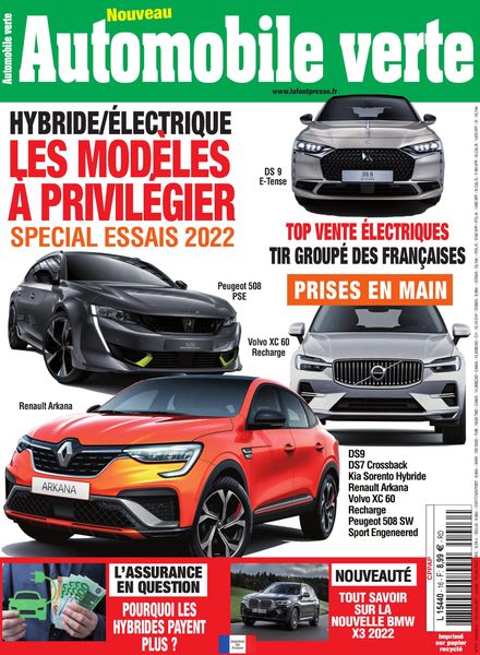Automobile Verte – Decembre 2021 – Fevrier 2022