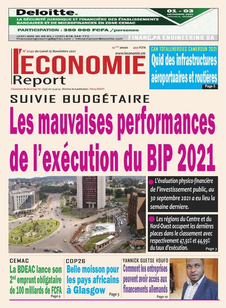 L’Economie International – 15 novembre 2021