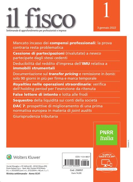 il fisco – Gennaio 2022