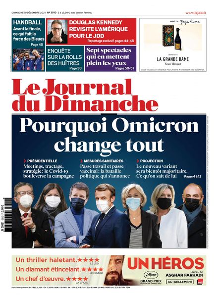 Le Journal du Dimanche – 19 decembre 2021