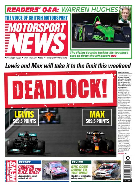 Motorsport News – December 09, 2021