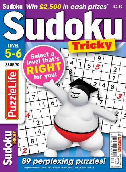PuzzleLife Sudoku Tricky – December 2021